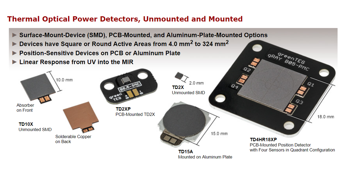 gRAY sensors Thorlabs