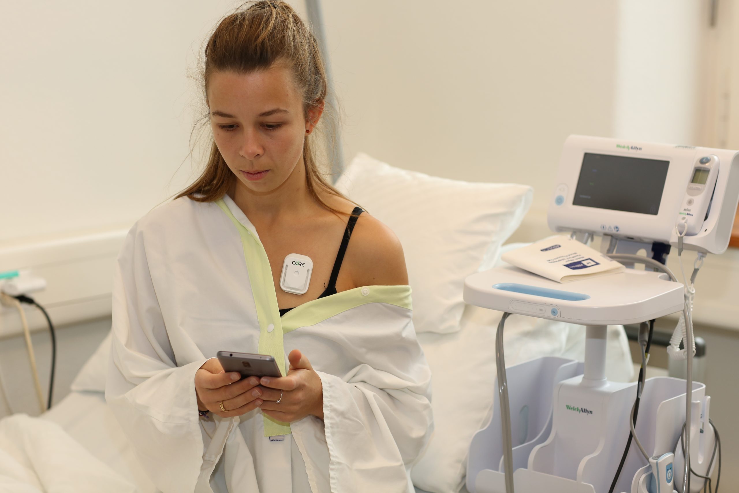 wearable core body temperature sensor